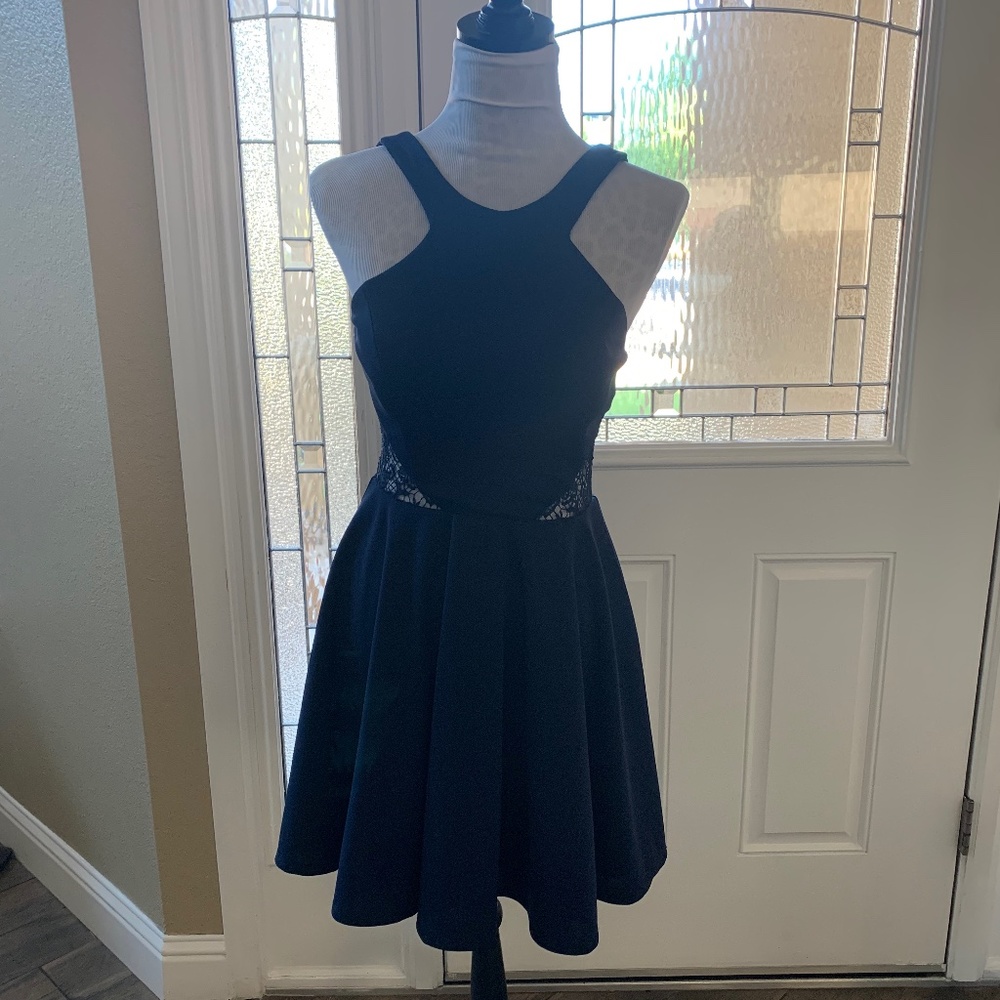 City Studio Navy Blue Party Dress